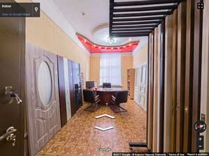 Google панорамы магазина дверей Indoor